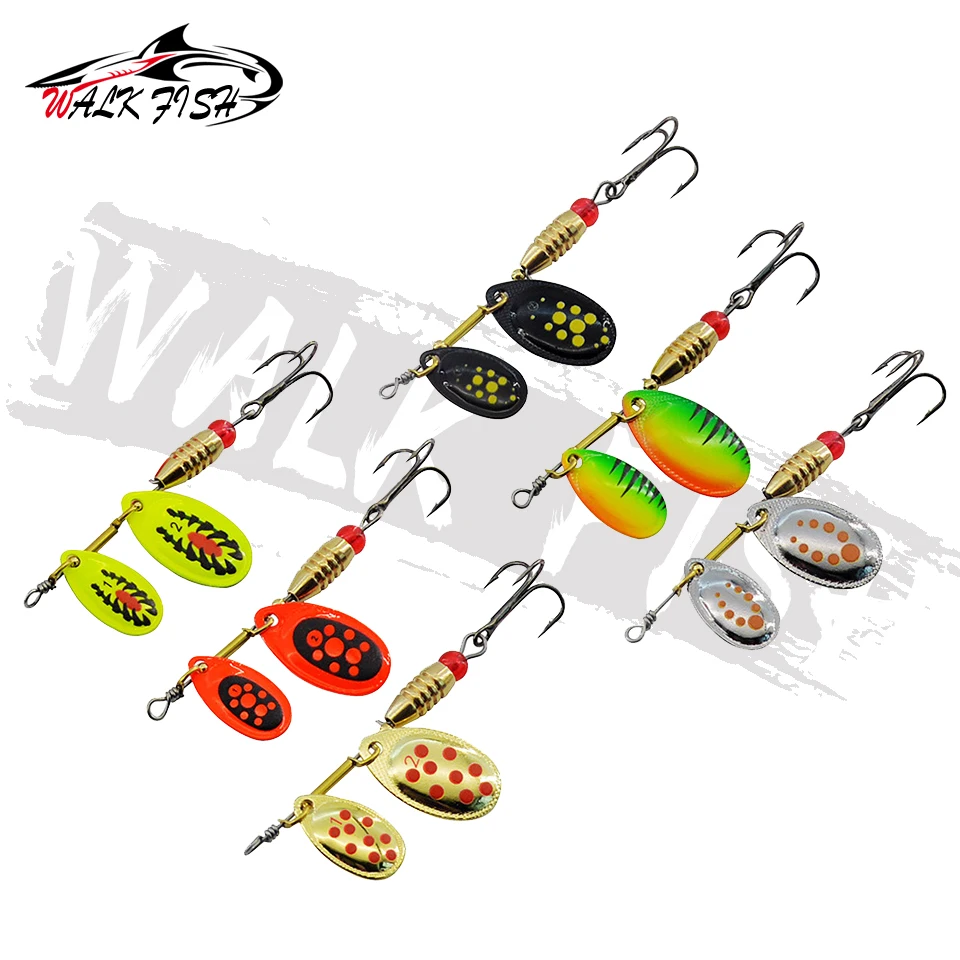 Walk Fish Cuchara doble rotación – Jig metálico para trucha y lubina - imagen 3