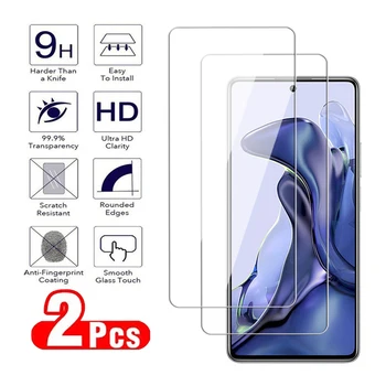 Xiaomi Mi için 2 adet 14 13 12 11 Pro temperli cam ekran koruyucu için Xiaomi Mi 11i 11X 11T 12T 13T Lite Pro şeffaf Film