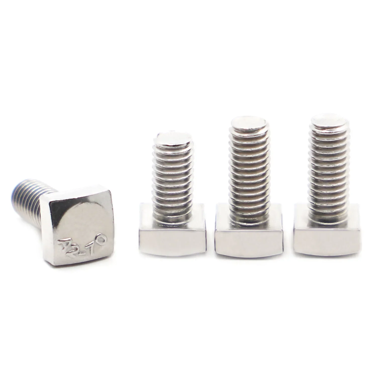 

M5 M6 M8 GB35 304 A2-70 Stainless Steel Flat Square Foursquare Quadrate Shape Type Head Screw Bolt