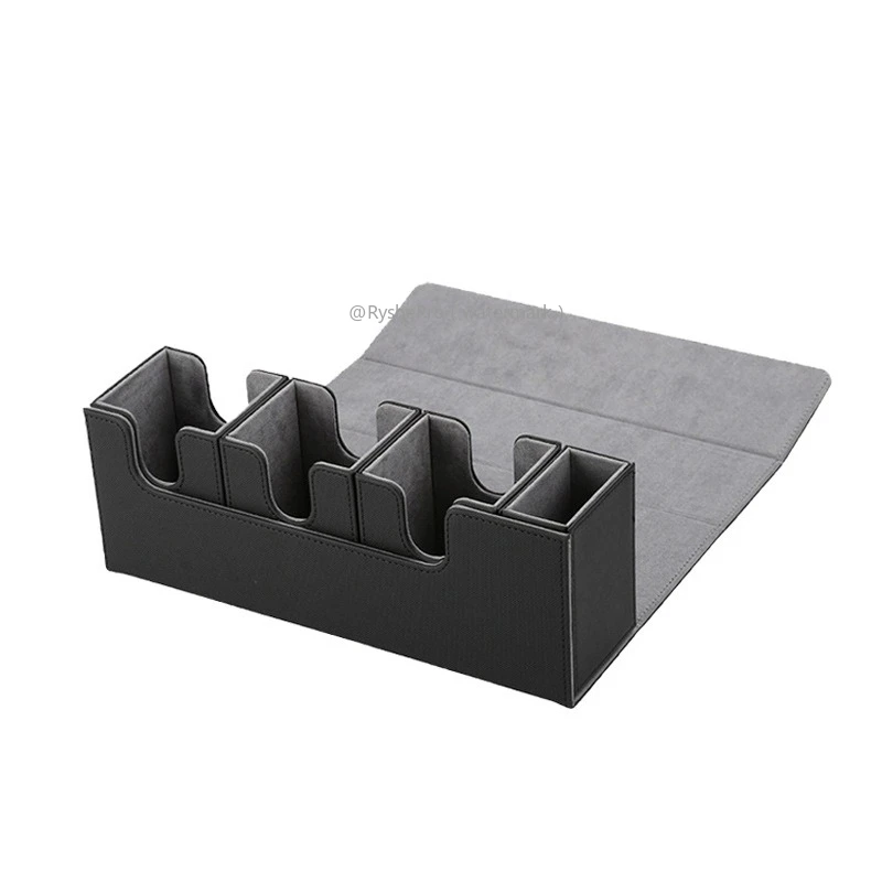 4-in-1-Commandant-Deckbox mit Würfeltablett, Sammelkarten-Aufbewahrungsbox für 270+ ummantelte Karten für Yugioh MTG TCG PTCG Sportkarten