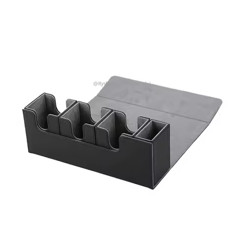 4 in 1 Commander Deck Box with Dice Tray Trading Card Storage Box Holds Up 270+ Sleeved Cards for Yugioh MTG TCG PTCG Sport Card