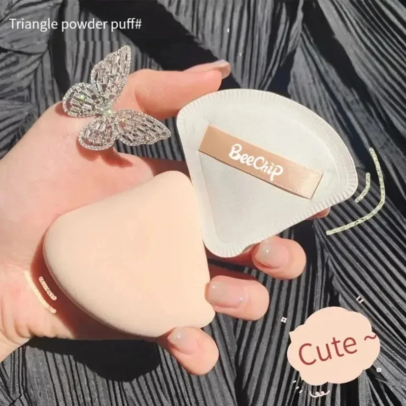3 ชิ้นแห้งเปียกใช้แต่งหน้าเครื่องสําอางค์พัฟฟองน้ําพัฟสําหรับแป้งรองพื้นนุ่มและน่ารัก
