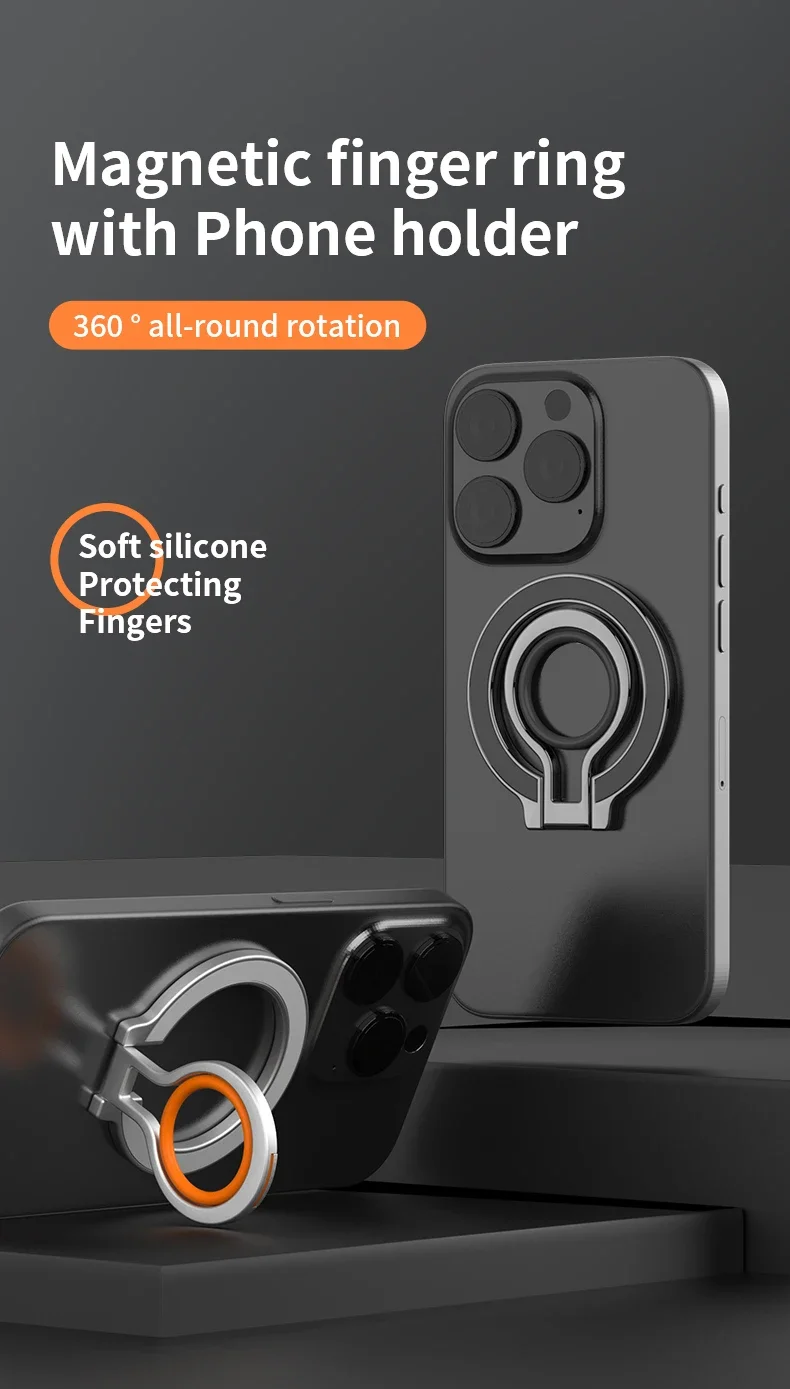 Für MagSafe Telefon Magnetischer Fingerringhalter für iPhone 12 13 Pro Max Mini Magnet Telefonständer Grip Mount Smartphone Zubehör – Detail 1