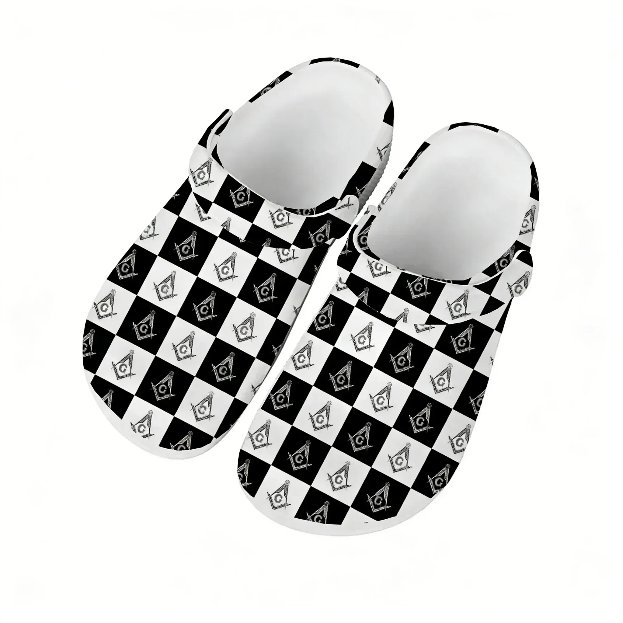 Masonic Mason Freemason Water Shoes Mens Womens High Quality Home Garden Clogs Customizd Sandals Beach Breathable Hole Slippers