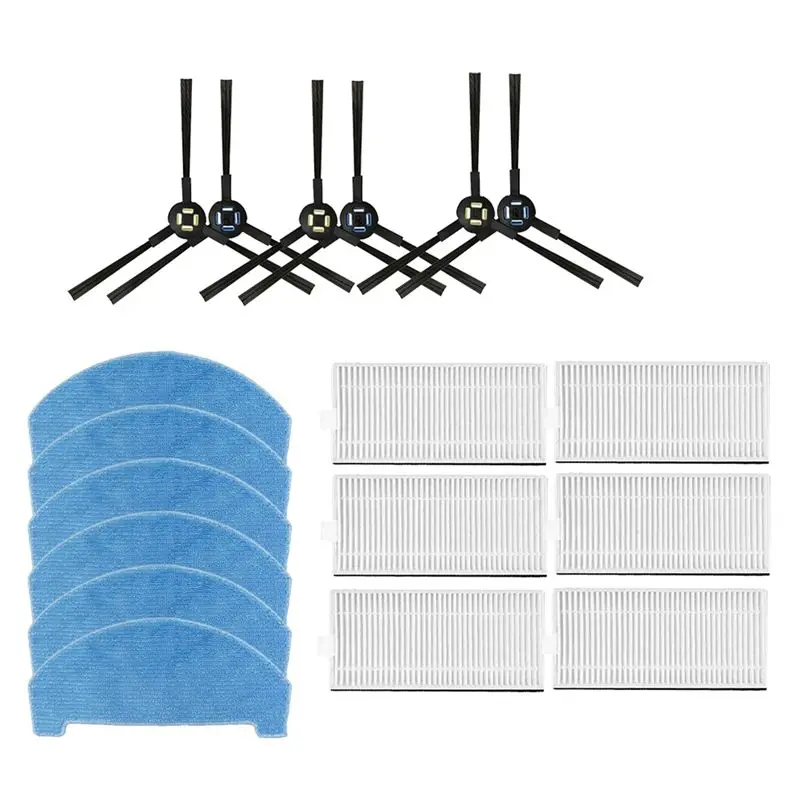 A26F-18 Pcs Side Brush Mop Filter For ILIFE V3X Sweeping Robot Cleaner Parts Replacement