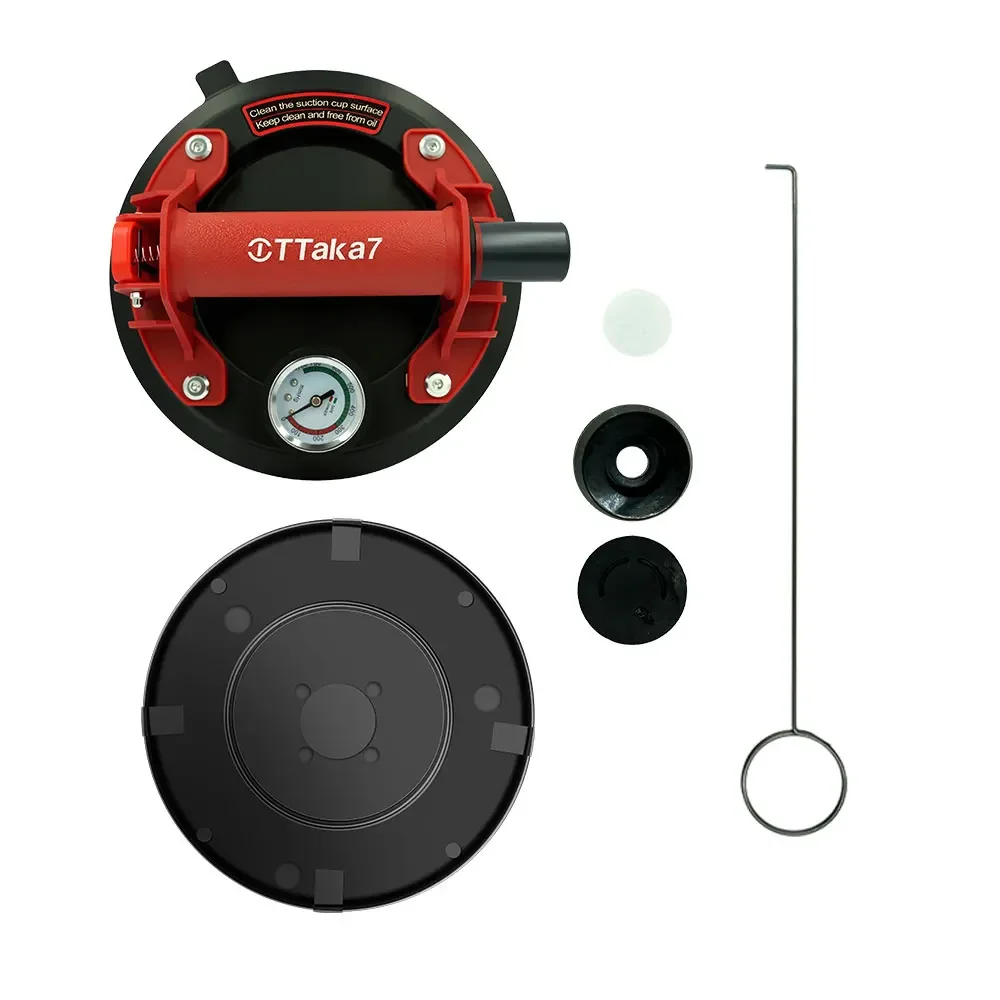 8 Inch 250KG Air Pump Vacuum Suction Cups Powerful Heavy-Duty Strong Hand Pump Sucker Lifted Magnets Handling Tools