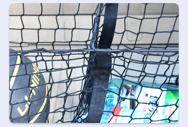 Universal 3-Säulen Cargo Net Stamm Bett Organizer Mesh Lagerung Net Bett Lebensmittel Auto Halter Pickup Lkw Bett Lkw zubehör – Detail 18