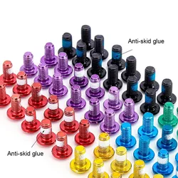 Tornillos de disco de freno de bicicleta, juego de tornillos de fijación coloridos para ciclismo de montaña, 12 piezas, M5x9mm, T25