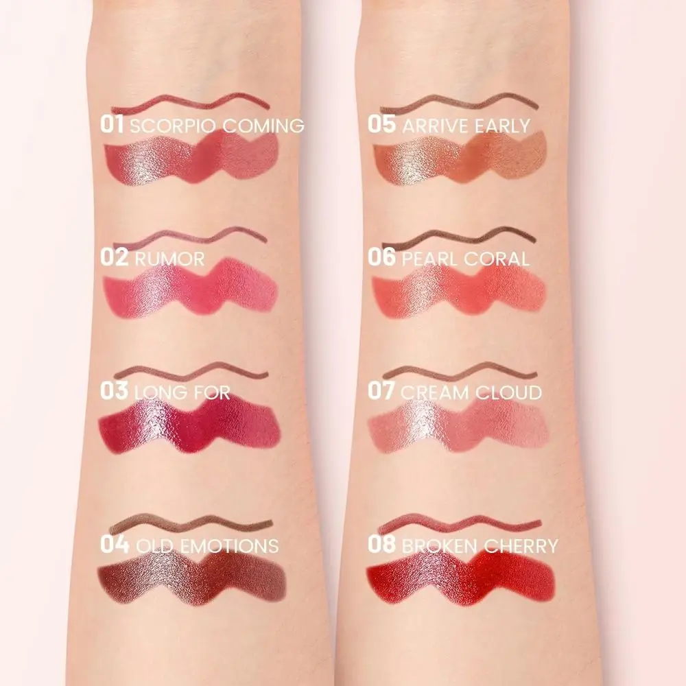 Matte Lip Pencil ลิปสติกและ Lip Liner Combo Hydrating Lipstick Smooth Lip Liner และลิปกลอสชุด Sharpener Non-Stick