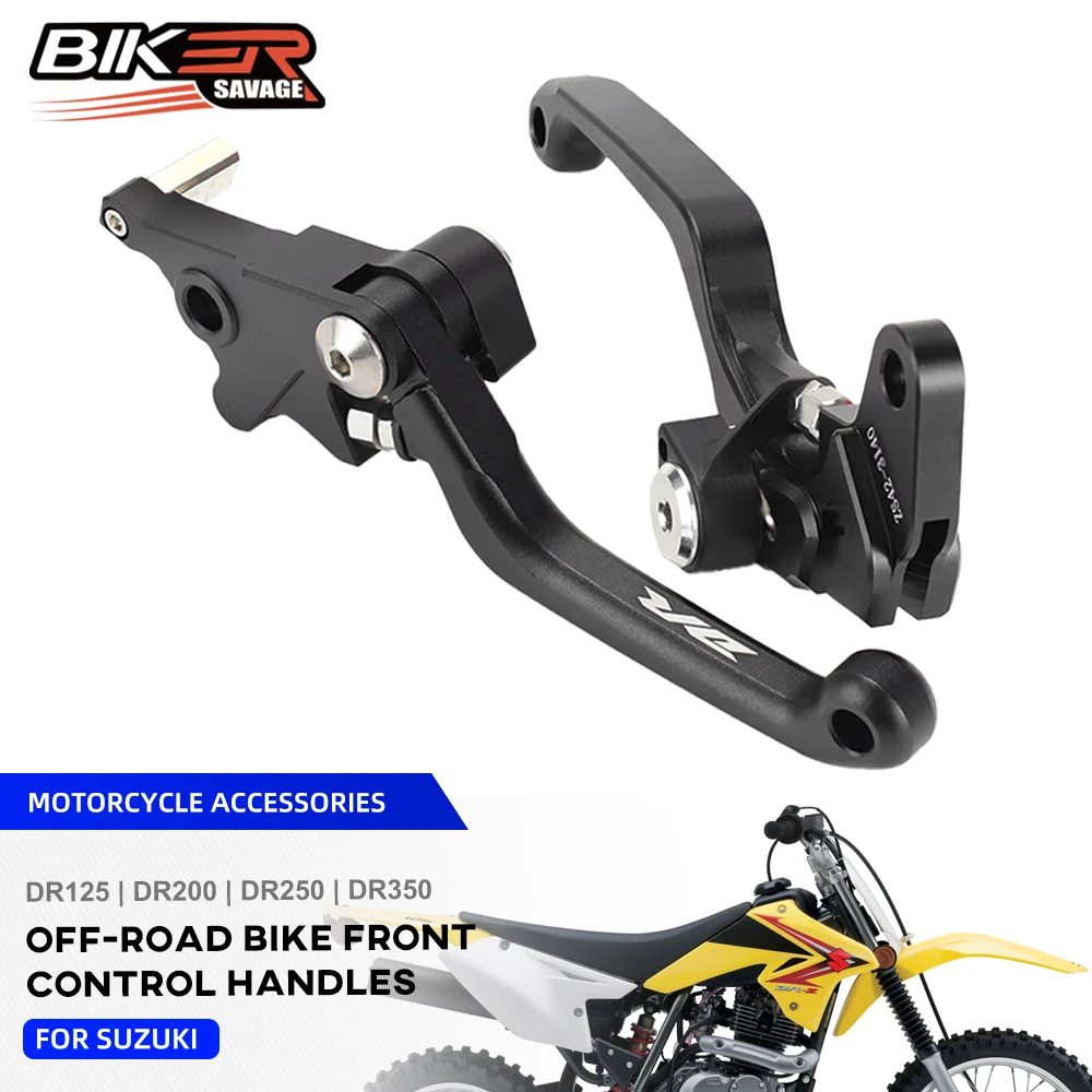 2014 DR Pivot Clutch Brake Lever For Suzuki DR350 DR250 DR200 DR125 Motorcycle Accessories Off-Road Bike Front Control Handles