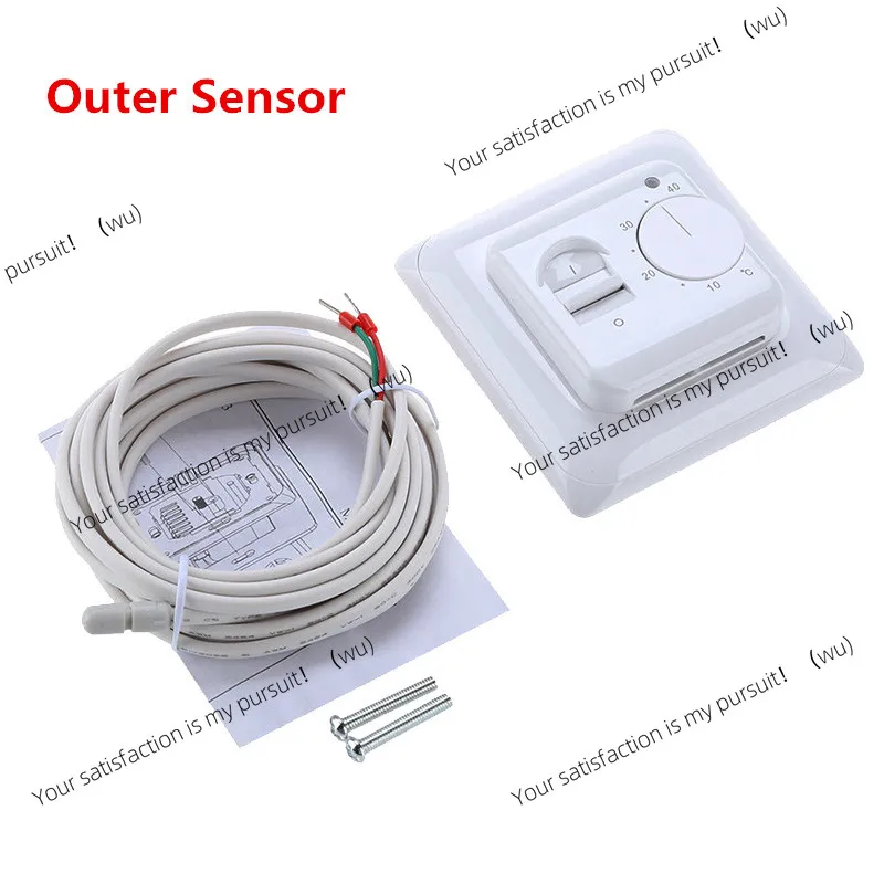Calentador de suelo eléctrico, termostato Manual para habitación, Cable de suelo cálido, controlador de temperatura de 220V 16A