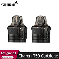 2pcs/lot Original Smoant Charon T50 Pod Cartridge 4ML Fit Santi S1 S2 S3 S4 S5 S6 S7 S RBA Coil For E Cigarette Charon T50 Kit