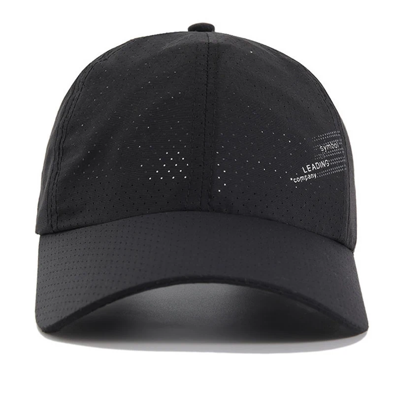 1 قطعة قبعة بيسبول سريعة الجافة الرياضة في الهواء الطلق شبكة تنفس قبعة للرجال المحمولة المشي لمسافات طويلة الصيد تسلق الجبال قبعة