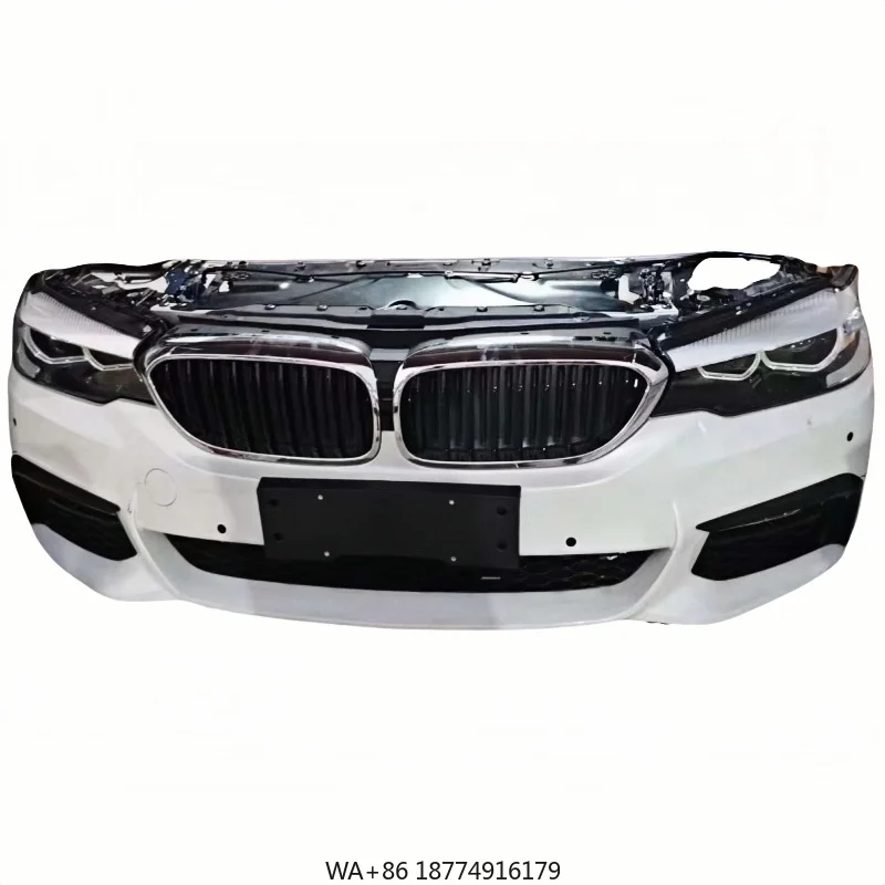 

Высококачественный передний бампер для 5-й серии GT G38, АБС-пластик и алюминий с вырезами противотуманных фар для обновления или замены