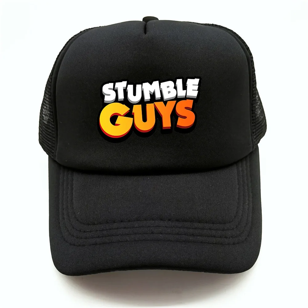 Stumble Guys Trucker Cap Cool Men Funny Hip-Hop Hat Game Baseball Caps Summer Unisex Mesh Net Caps Gift Dad Hat