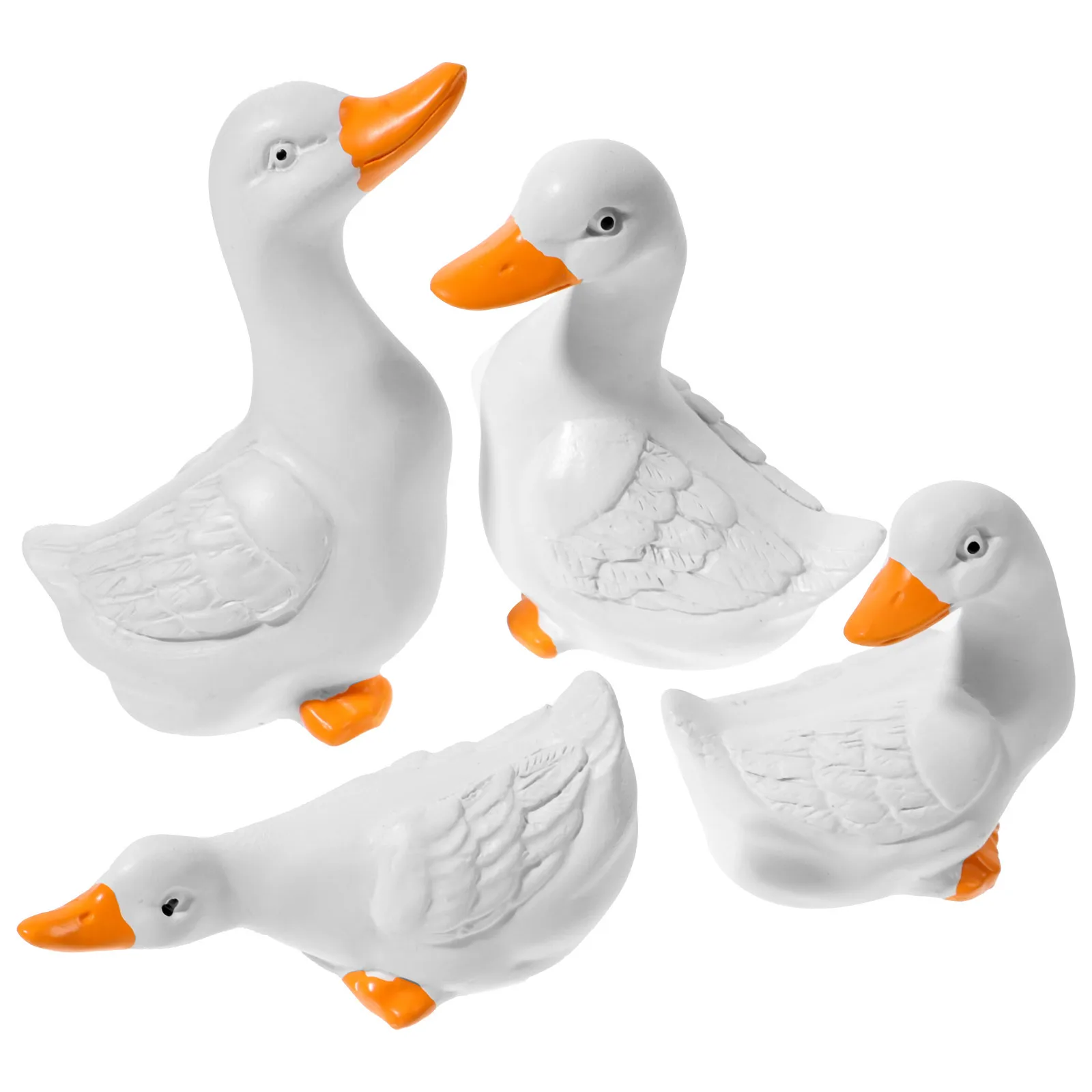 

4Pcs Resin Decorations for Indoor Outdoor Garden Yard Balcony Kids Room Home Decor Farm Style Miniature Statues Gift