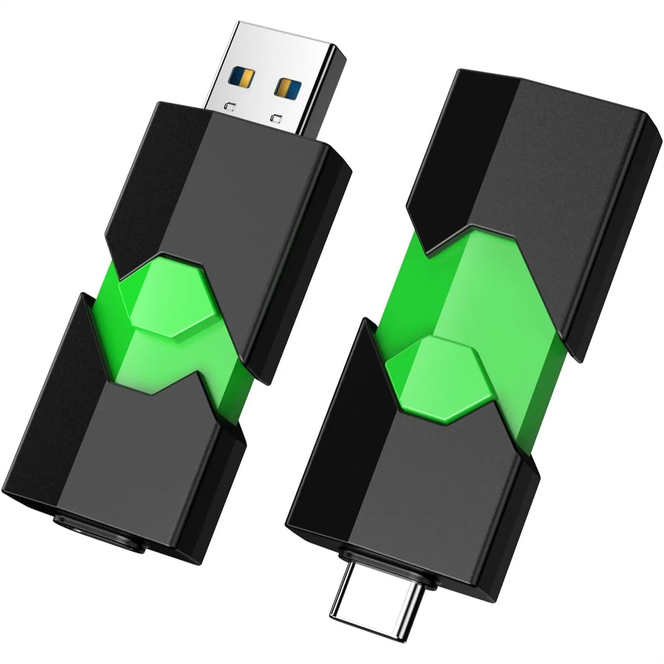 64GB USB C Flash Drive Dual USB 3.0 Type-C USB-A Thumb Drive for Phone Laptop Computer
