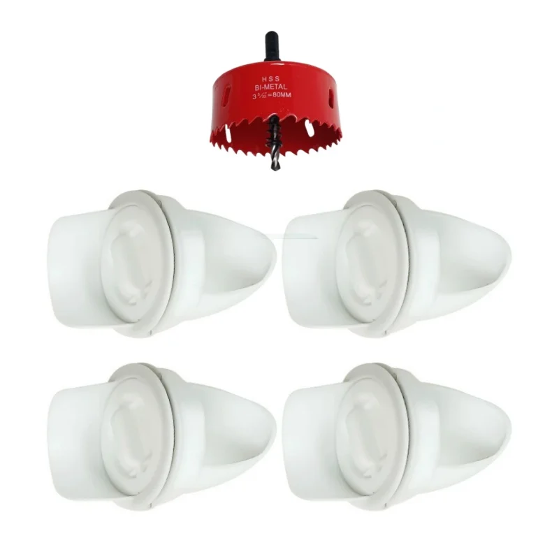 NONE Automatische Schwerkraft Huhn Feeder Regendicht Geflügel Feeder Port Reduzieren Verschütten Lebensmittel Bauernhof Huhn Ente Lebensmittel DIY Loch Opener Werkzeug 6
