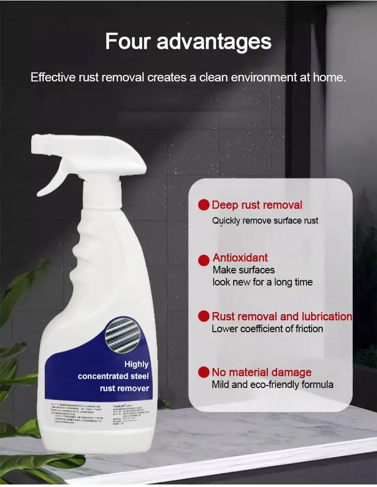 Highly Concentrated Rust Remover for Steel&Iron 120ml/500ml Fast Rust Removal Powerful Metal Rust Remover Daily Car Maintenance