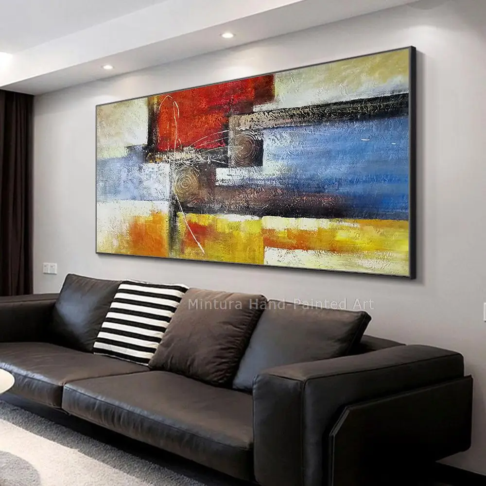 Mintura,Abstract Artwork Modern Oil Paintings On Canvas,Abstract Pure Hand-painted Handmade Photography Picture Wall Art,Unframe