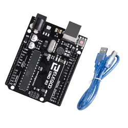 ELEGOO UNO R3 Board ATmega328P with USB Cable, Compatible with Arduino IDE (Arduino-compatible)