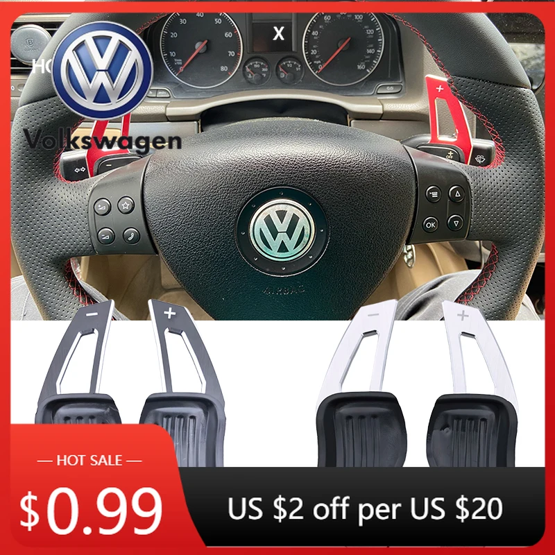 

2026 Hot VOLKSWAGEN DSG Steering Wheel Paddle Extension Shift Cover For VW Golf 5 6 MK6 GTI R Jetta MK5 Passat B6 B7 CC Polo Sha