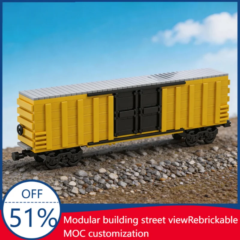 

576PCS MOC City Transportation Double Door Square Box Car Model Custom Puzzle Bricks DIY Creative Assembly Children Xmas Gifts