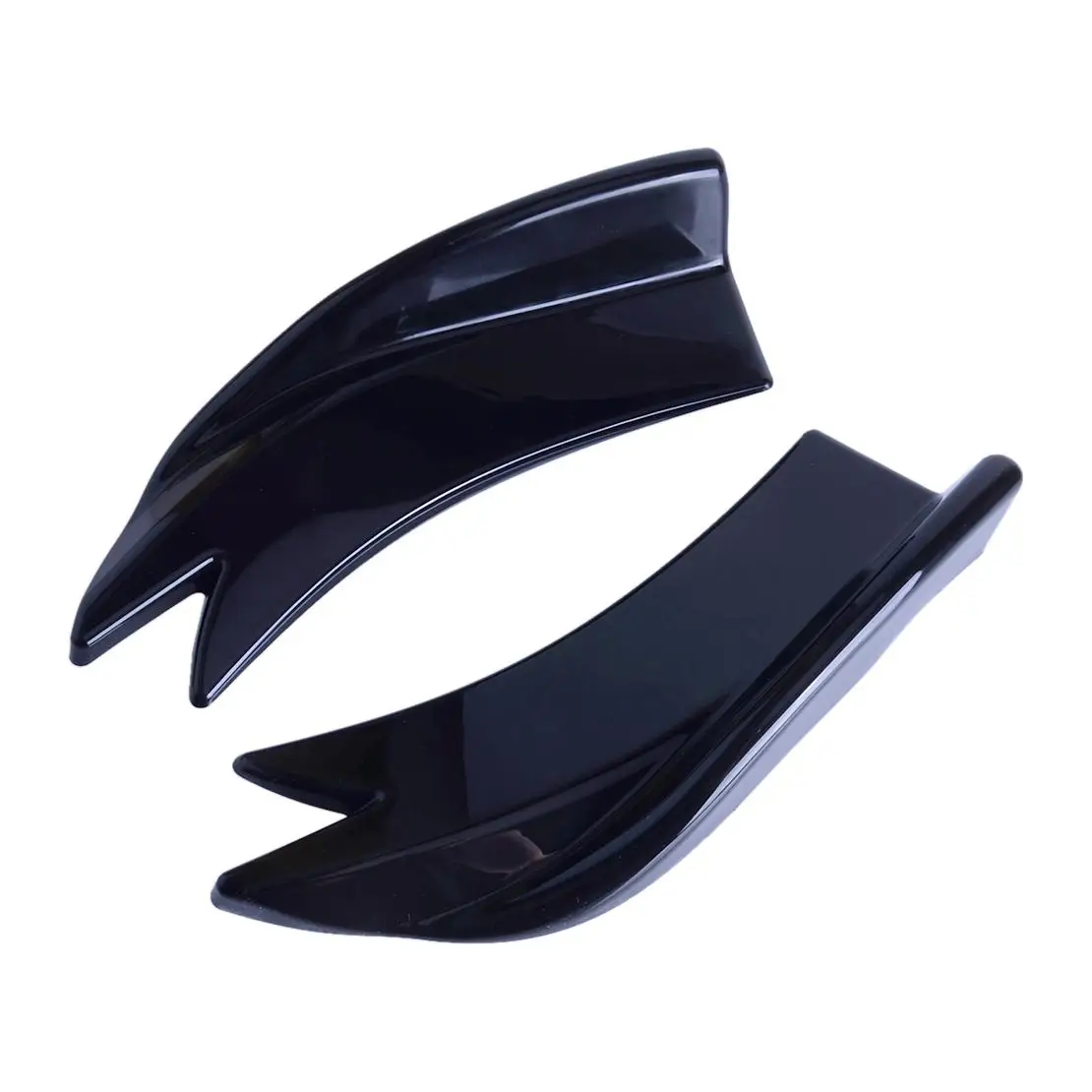 

Universal 1 Pair Car Rear Bumper Lip Wrap Diffuser Spoilers Splitters Canards