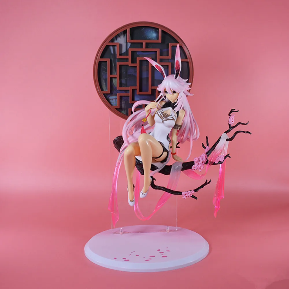 31CM Hot Game Honkai Impact 3 Anime Yae Sakura Cheongsam Sitting Screen Model Toy Gift Collection Action Figure 1/8 PVC