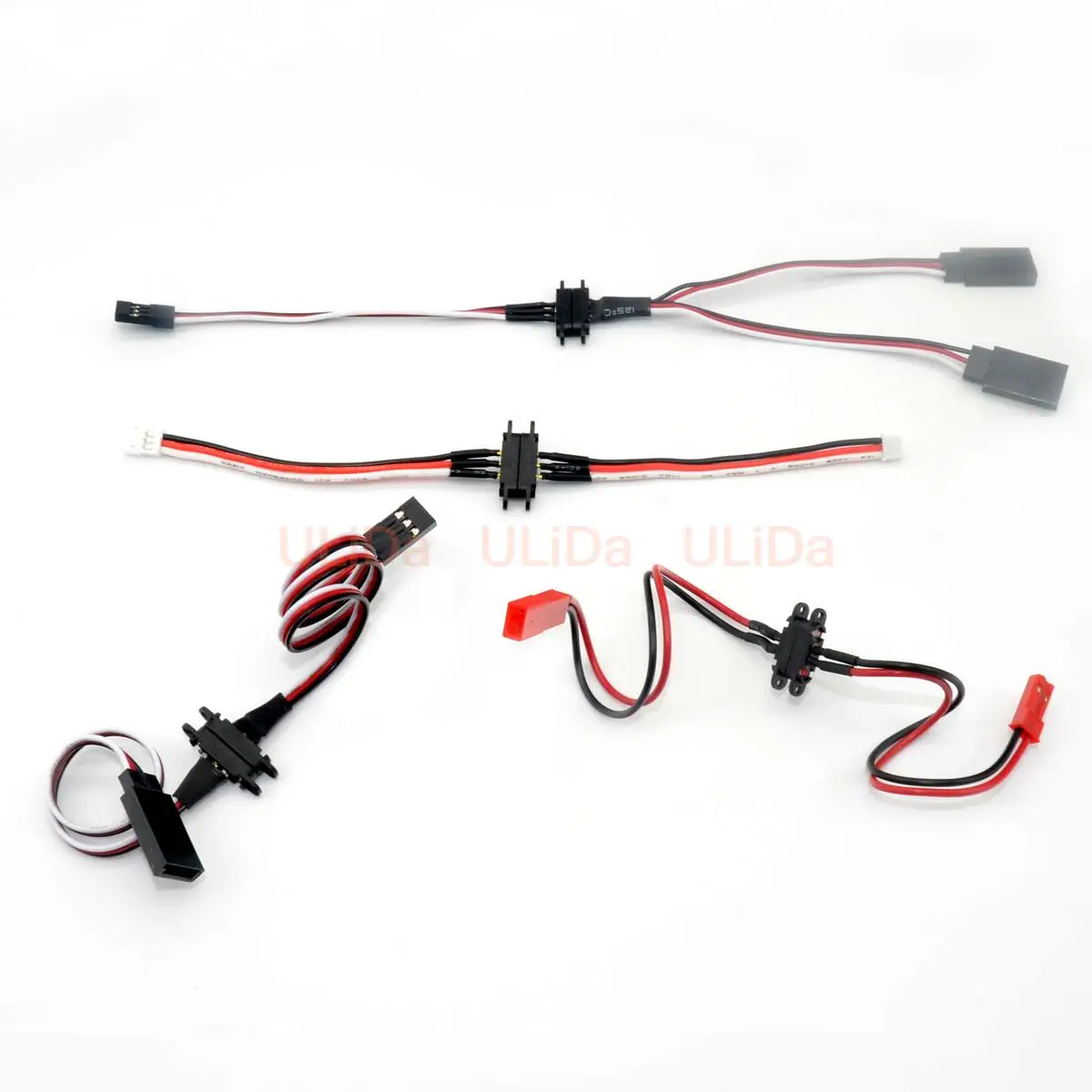 JR/JST/ZH1.5 Magnetic Model Cable Magnetic Y-wire Male to Female Extension Lead Wire For RC Cars Boat Plane DIY Models