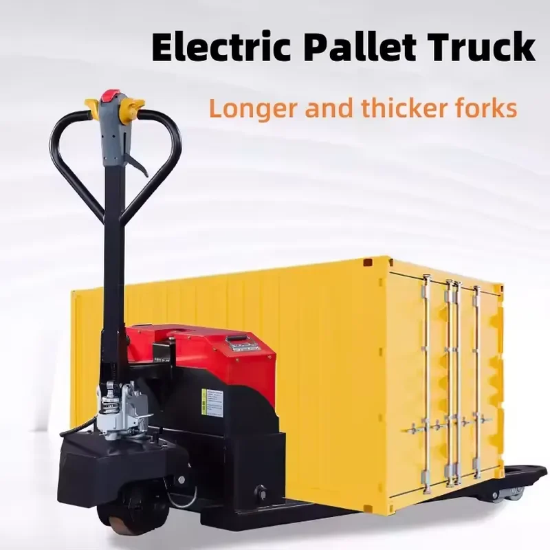 for BD-3T 3 Ton Electric Pallet Truck 48V 1200W Lead Acid Battery 1200mm Fork Polyurethane Tire New Electric Pallet Jack
