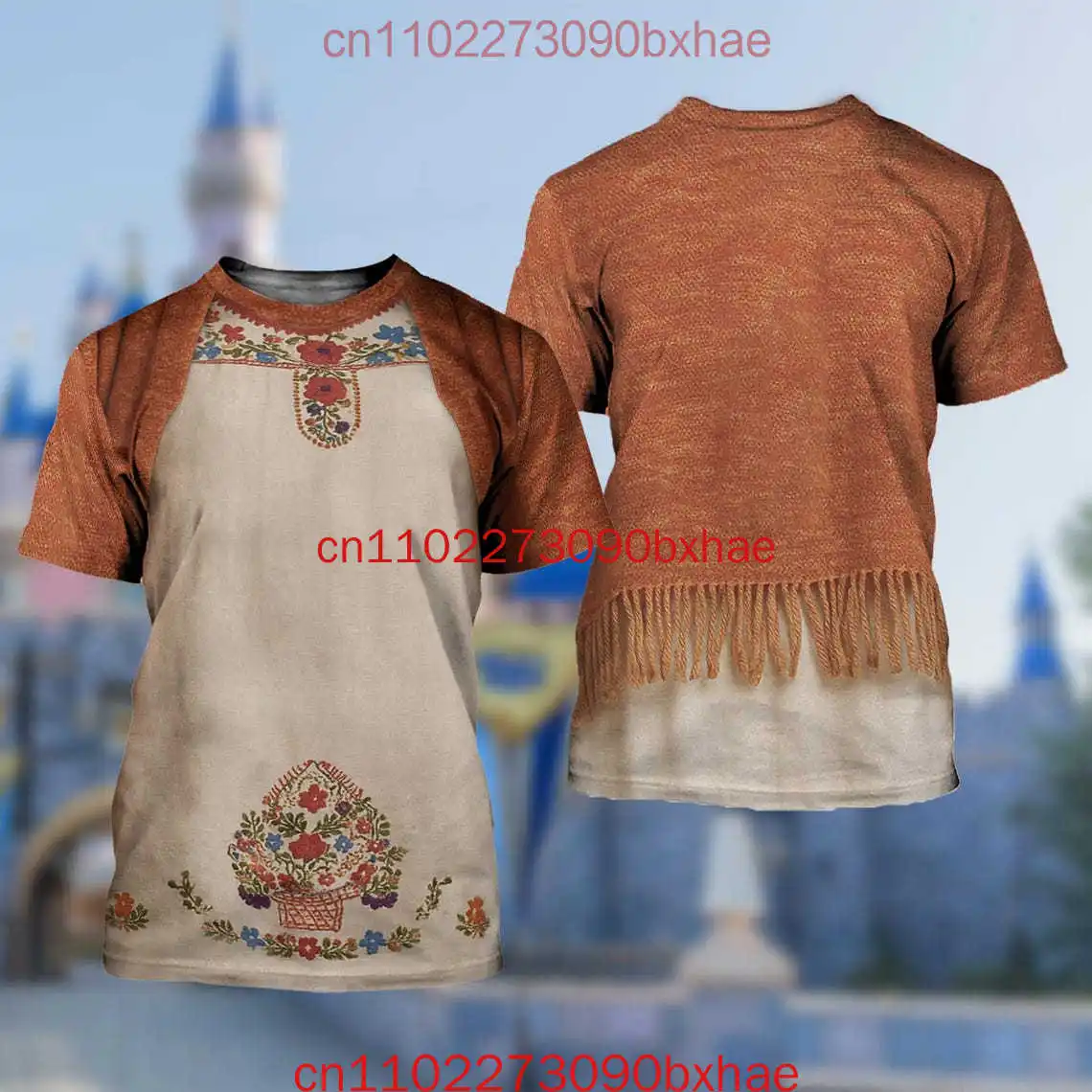 

New Disney Humphrey The Bear 3D T-Shirt Cartoon Cosplay Costume Men's and Women's Children's Short sleeved T-shirt