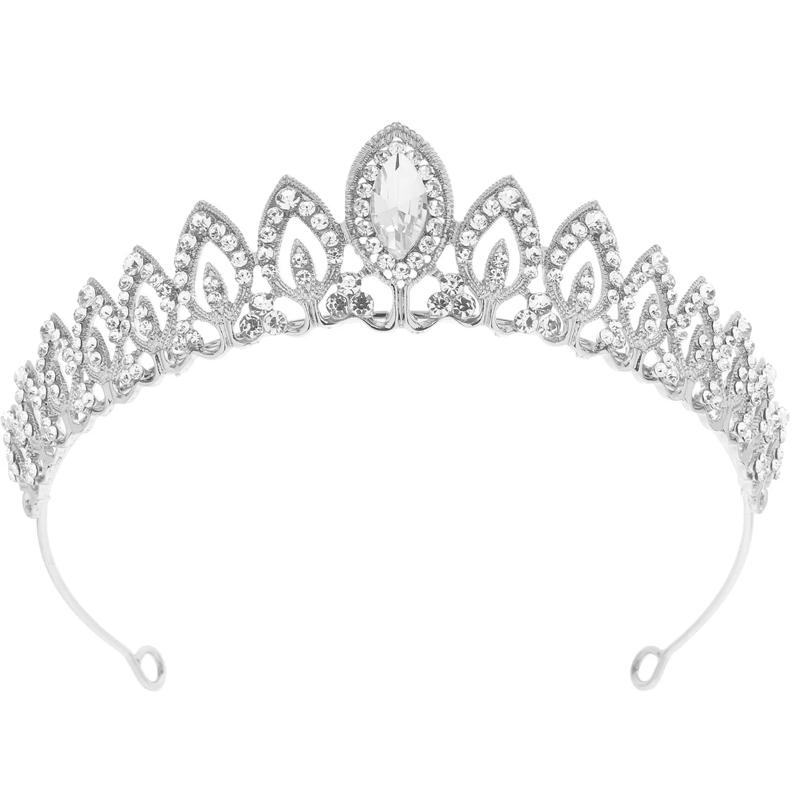 

Rhinestone Crown Headpiece Delicate Classic Color Lightweight Comfortable for Wedding Bridal Prom Party Women