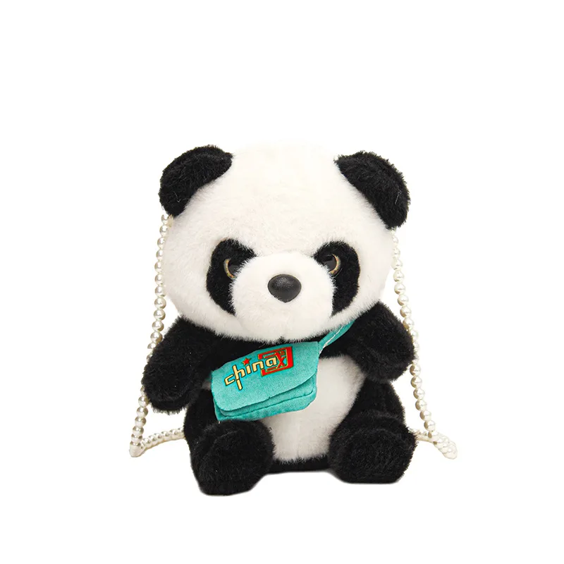 Cartoon Panda Pluche Kinderen Messenger Bag Crossbody Pluche Schoudertas Moeder Kids Tassen Voor Meisje Vrouwen Tassen Bolsas Para Niños