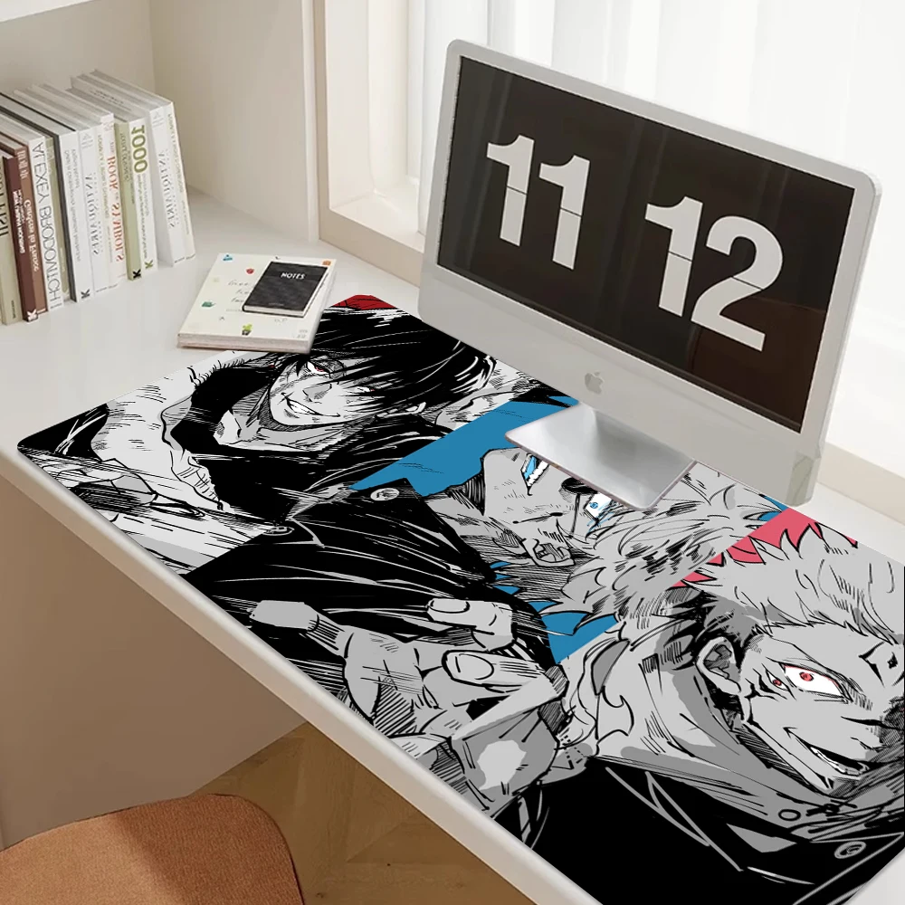 Anime Jujutsu Kaisen Mauspad xxl Gaming-Zubehör Büro Gamer Tastatur Schreibtisch matte rutsch feste Laptop Satoru Gojo Mouse pad