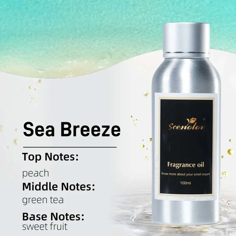 

100ml Hotel Perfume Sea Breeze High Concentration Aroma Diffuser Fragrance Essential Oil Air Freshener For Home Office SPA Clubs