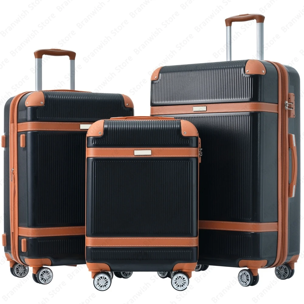 

Hardshell Luggage Set 3PCS Spinner Suitcases with TSA Lock Lightweight Expandable 20/24/28 Inch Travel Bag for Checked Carry-On