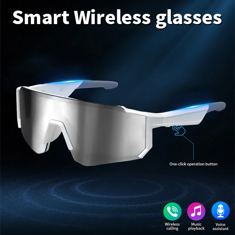 LIGE gafas de sol inteligentes de moda gafas de ciclismo inteligentes con bluetooth correr deportes gafas inteligentes gafas protectoras gafas de traducción AI