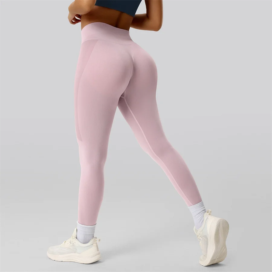 Women Seamless Impact Leggings Scrunch Bum Sports High Waist Yoga Pants Gym Clothes Fitness Workout Wear Running Dancing Tights