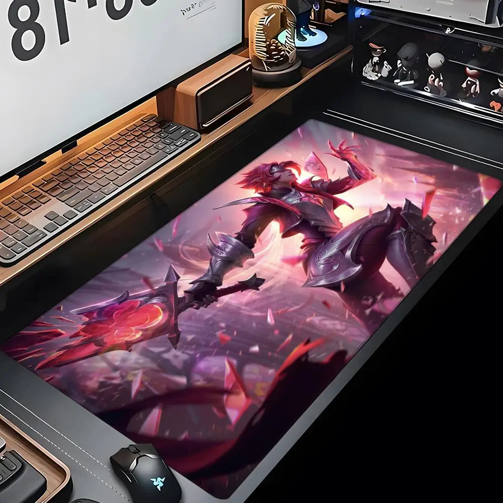 Game League of Legends Riven Mouse Pad Large Computer Gaming Accessories 700x400mm Desk Mats Carpet Anti-slip Laptop Soft Mice