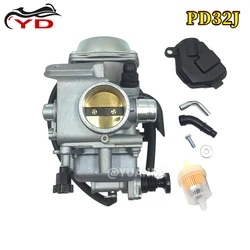 Motorcycle Carburador PD32J 32mm For Honda ATC250 TRX300 TRX350 TRX400 TRX450 ATV250SX Carb ATV Quads