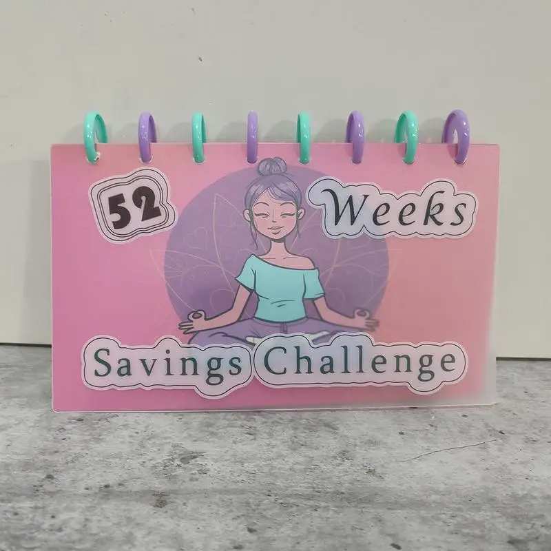 52 Weeks Savings Challenge Planner Cards Cash Binder Simple and Funny Way To Save Money Organizer Card Budget Planner 2024