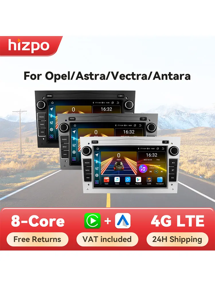 Hizpo 7 "Autoradio Multimedia Für Opel Astra H J 2004 Vectra Vauxhall Antara Zafira Corsa C D Vivaro Meriva Veda CarPlay WIFI BT