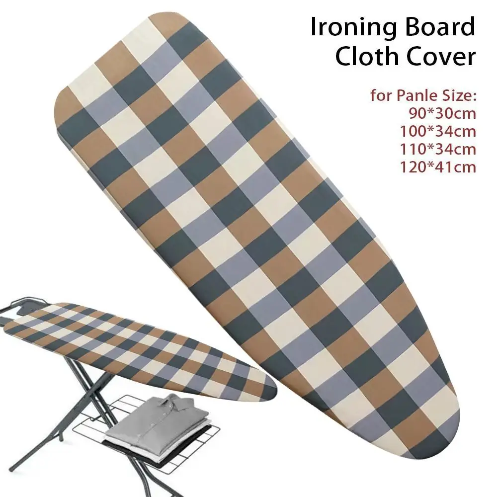 1Pcs Stain Resistant Ironing Board Cover With Elastic Edge Thick Cotton Padding Iron Heat Shield Universal Cloth Cover