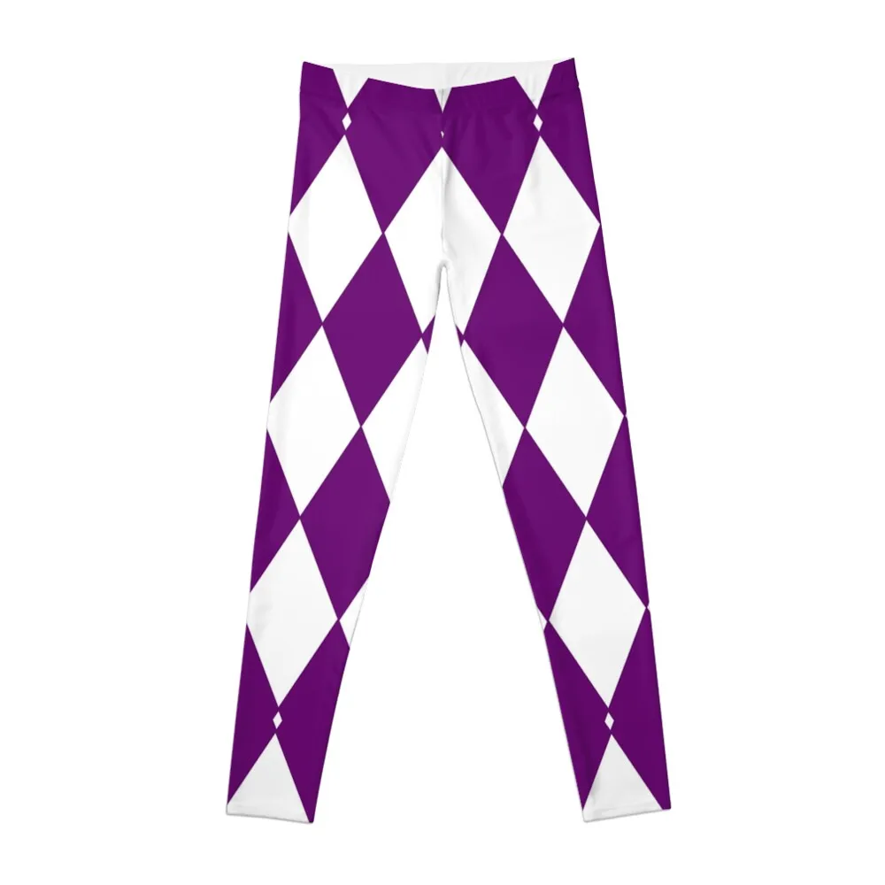 Purple harlequin pattern Leggings Legging sexy woman active wear Womens Leggings