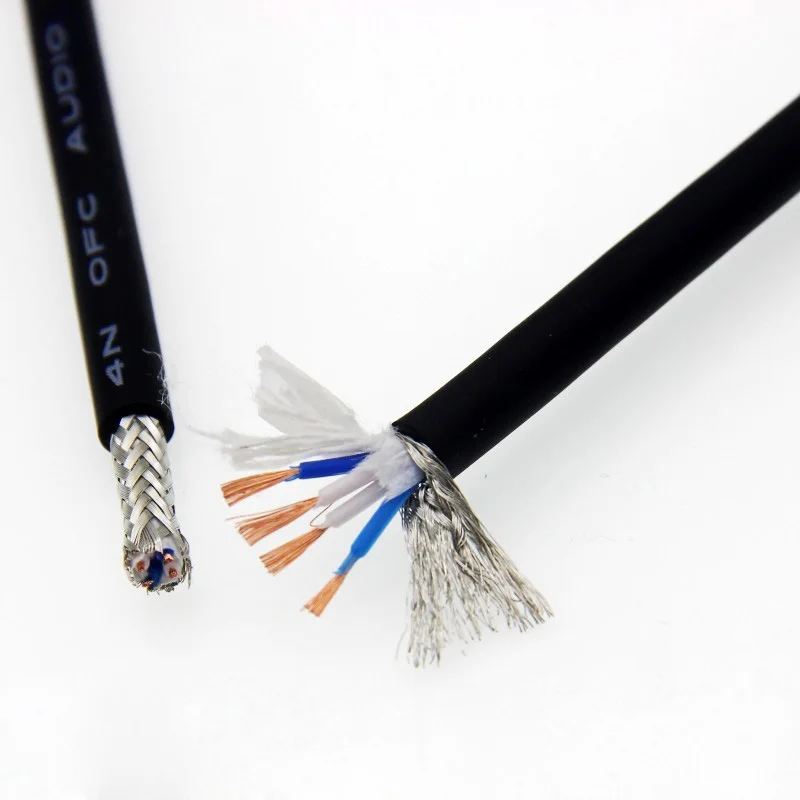 3Pin XLR Cable Male to Female 4N OFC Professional Audio Cord Shielded For Microphone Mixer Speaker Amplifier 0.5m 1m 2m 3m 5m