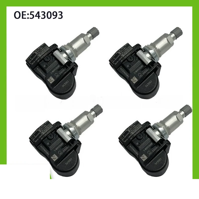 

543093 9656822980 4pcs Tire Pressure Sensor for Citroen C4 C5 C6 C8 for Peugeot 207 307 407 508 607 807