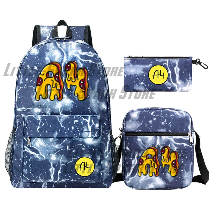 а4 мерч Lamba backpack set Cartoon Пицца А4 Children school bag Влад Бумага А4 Teenager student schoolbag Laptop Shoulder Bags