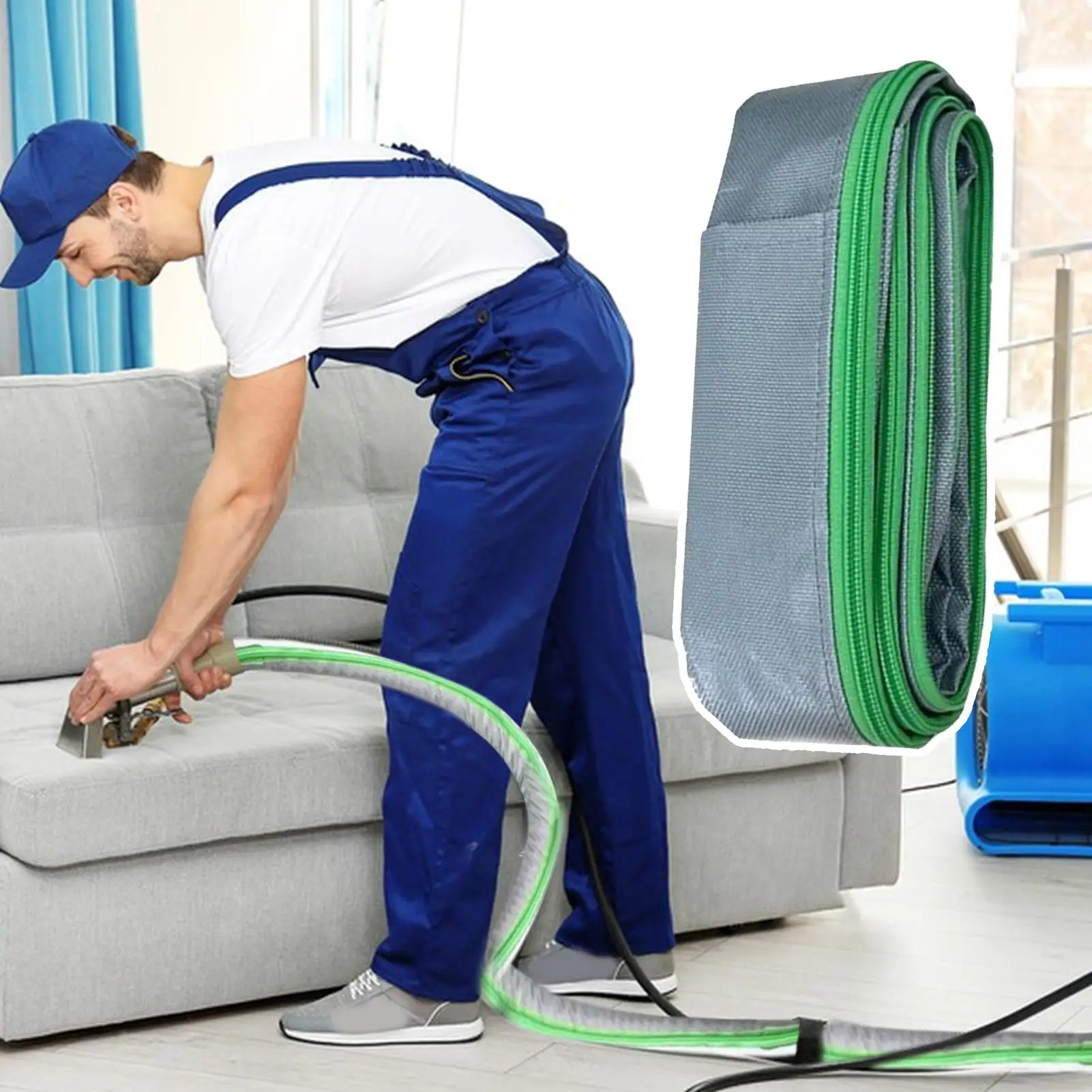 

Защитный чехол для вакуумного шланга 3,5 м, тканевая оплетка для пылесоса, аксессуары для защиты шланга пылесоса