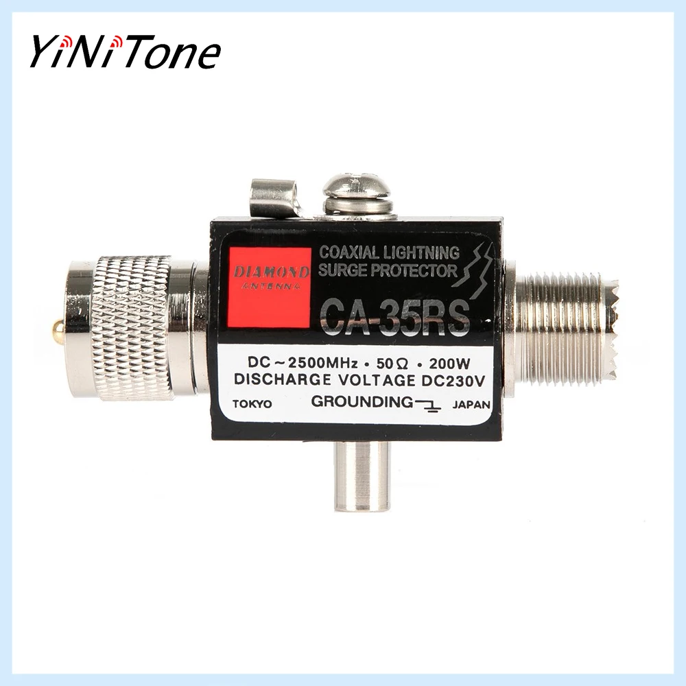 

CA-35RS UHF Male to UHF Female DC-2500MHz 50 Ohm 400W Radio Repeater Coaxial Anti-Lightning Antenna Surge Protector Surge Arrest